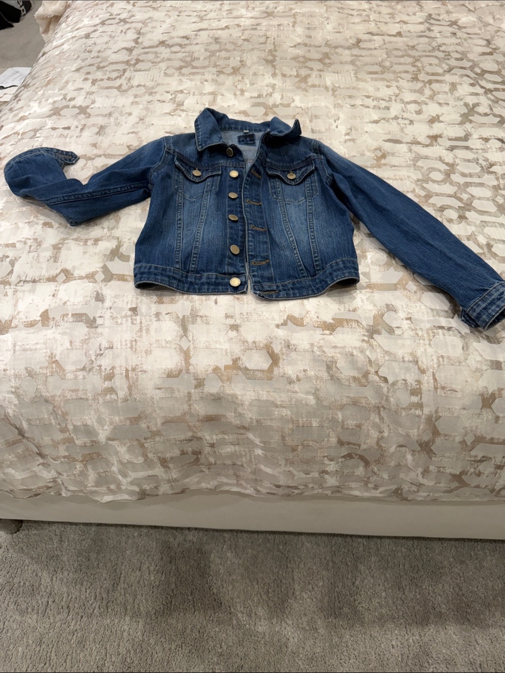 DL1961 Girls' Dark Blue Denim Jacket